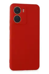 Newface Vivo Y16 Kılıf First Silikon - Kırmızı