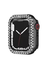 Newface Apple Watch 42mm Taşlı Kasa - Siyah