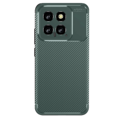 Xiaomi Mi 14t Kılıf Auto Focus Karbon Kapak - Koyu Yeşil