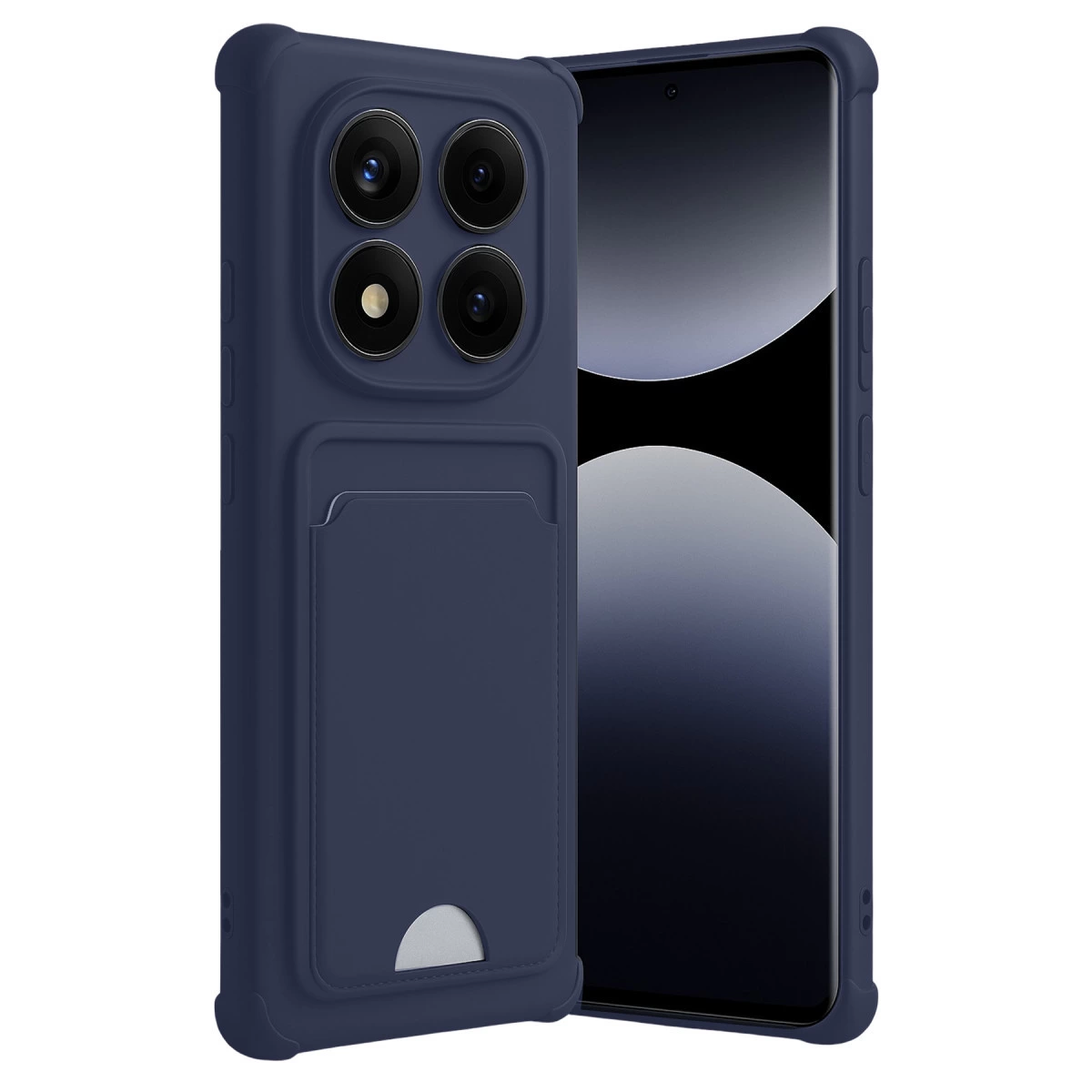 Xiaomi Redmi Note 14 Pro Plus Kelvin Kartvizitli Silikon - Lacivert