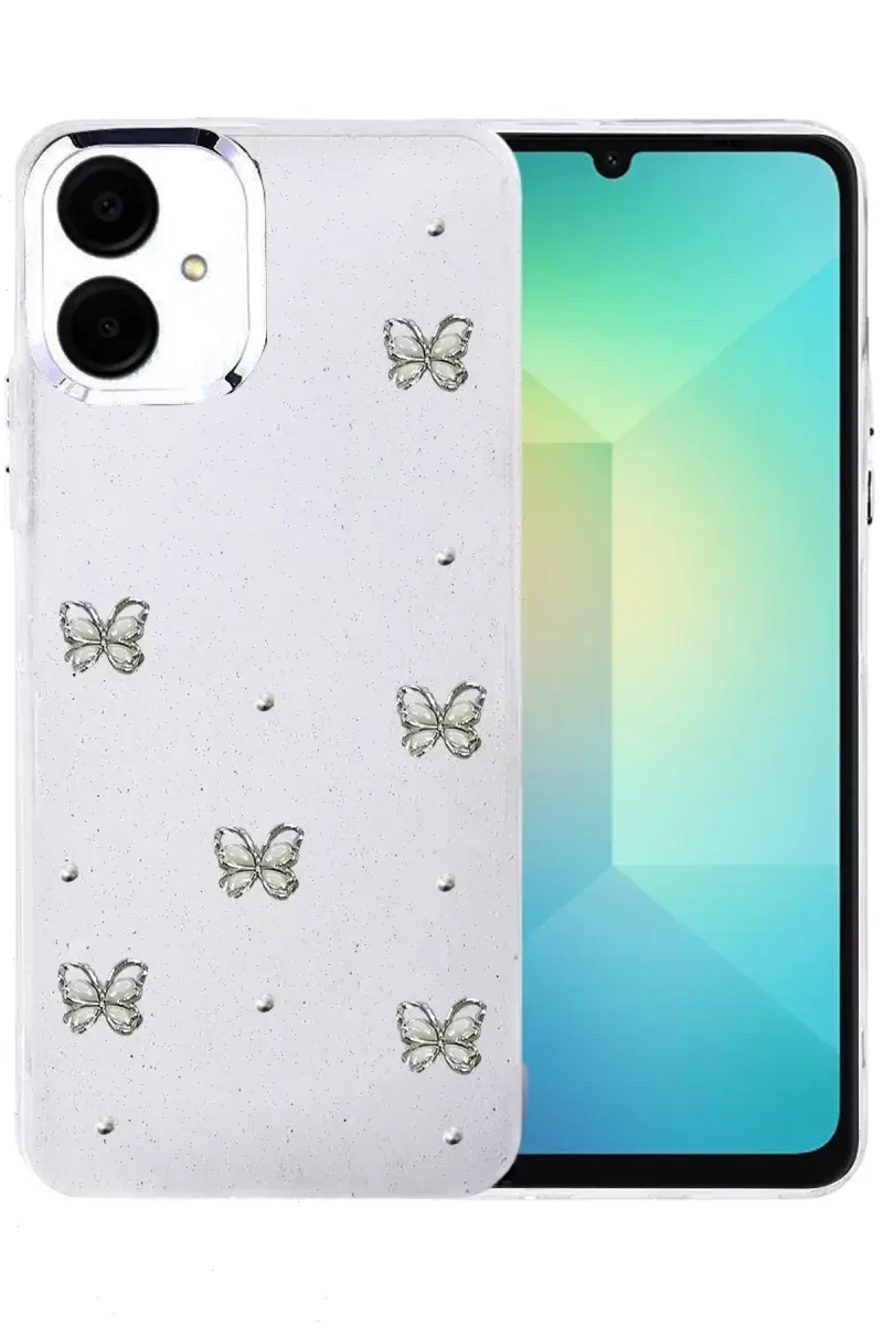 Newface Samsung Galaxy A06 Fiyonk Desenli Kapak - Desen 9