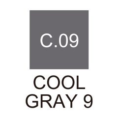 Kurecolor Fine&Brush For Manga Çift Taraflı Kalem N:C.09 Cool Gray 9