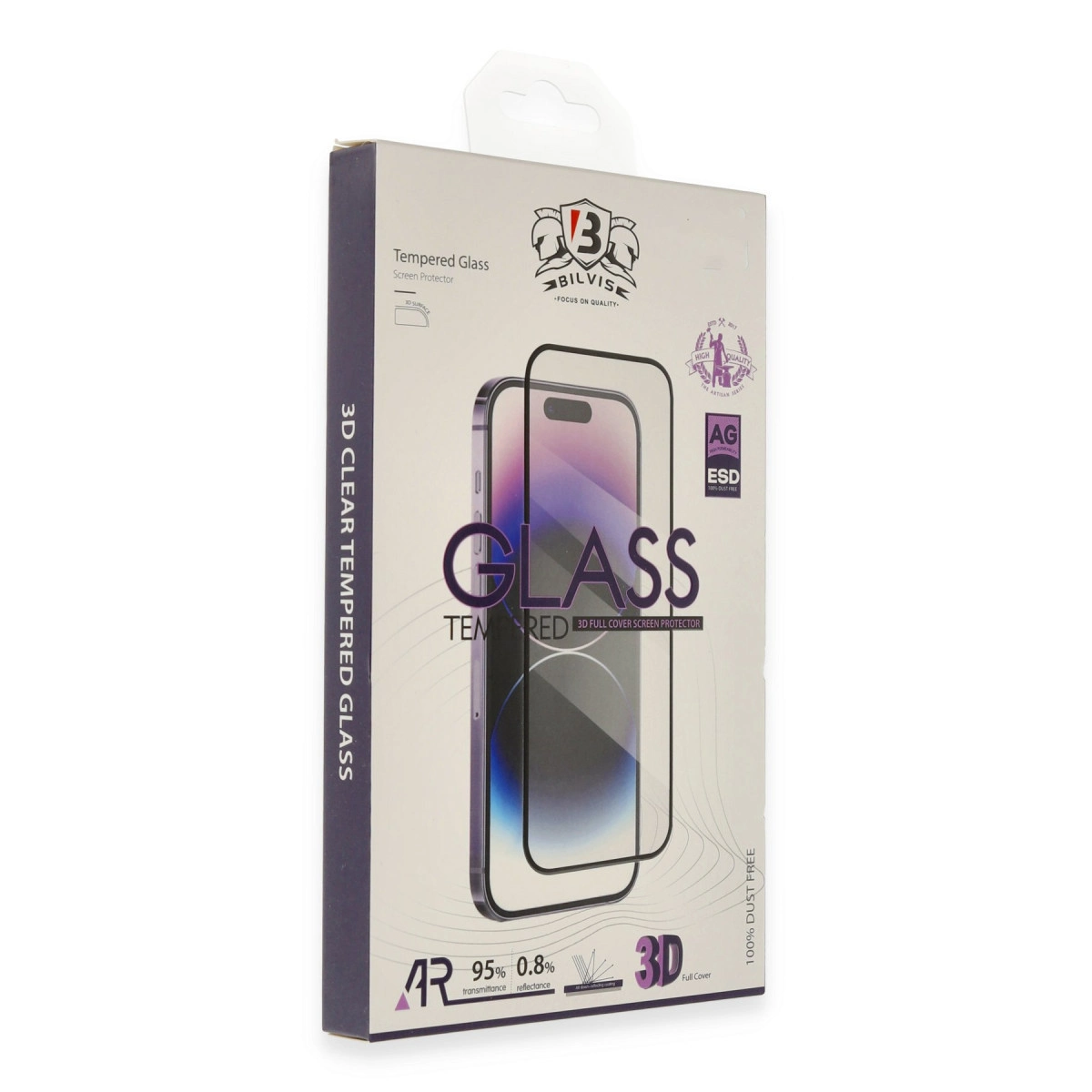 İphone 15 Pro Bilvis 3d Cam Ekran Koruyucu