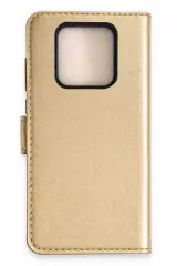 Newface Tecno Camon 16 Prime Trend S Plus Kapaklı Kılıf - Gold