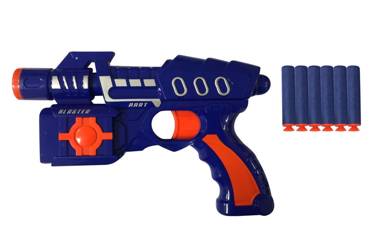 Mgs Oyuncak Sponge-Gun 3717 Yumuşak Mermili Oyuncak Dart Silah