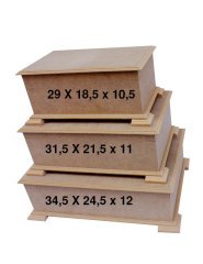 Ayaklı Kutu Orta Boy - 31.5x21.5x11