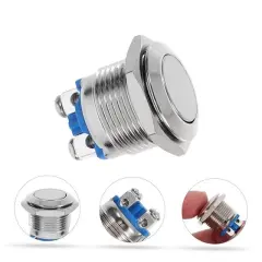 Powermaster Ic-182 D98 Metal 19mm Düz Buton Pbs28b-2