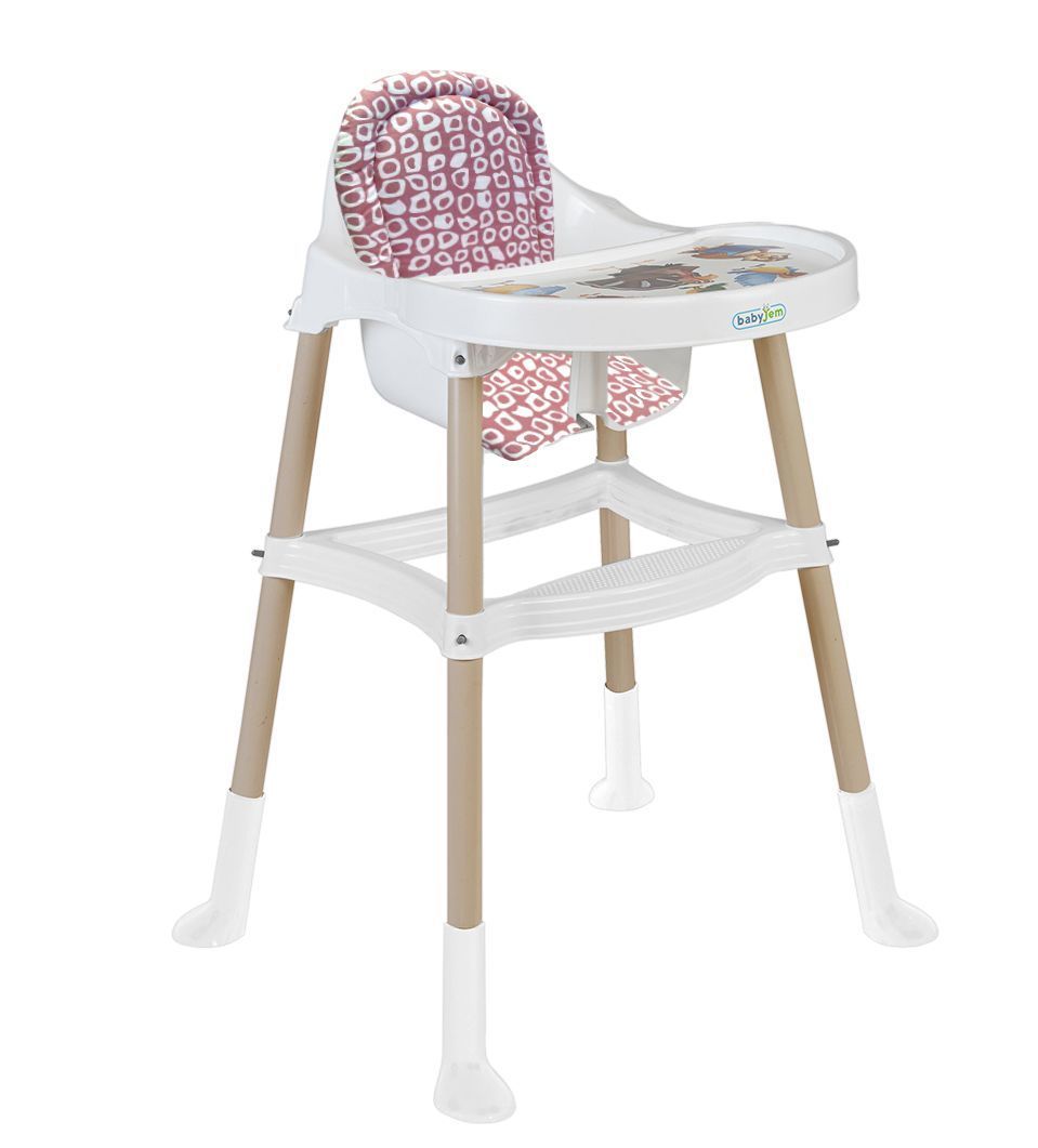 BabyJem Icon Bej Mama Sandalyesi Konfor Pedli - Pembe
