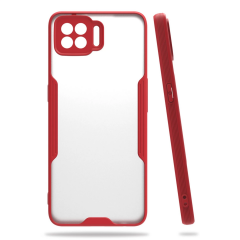 Oppo A73 Kılıf Platin Silikon - Kırmızı