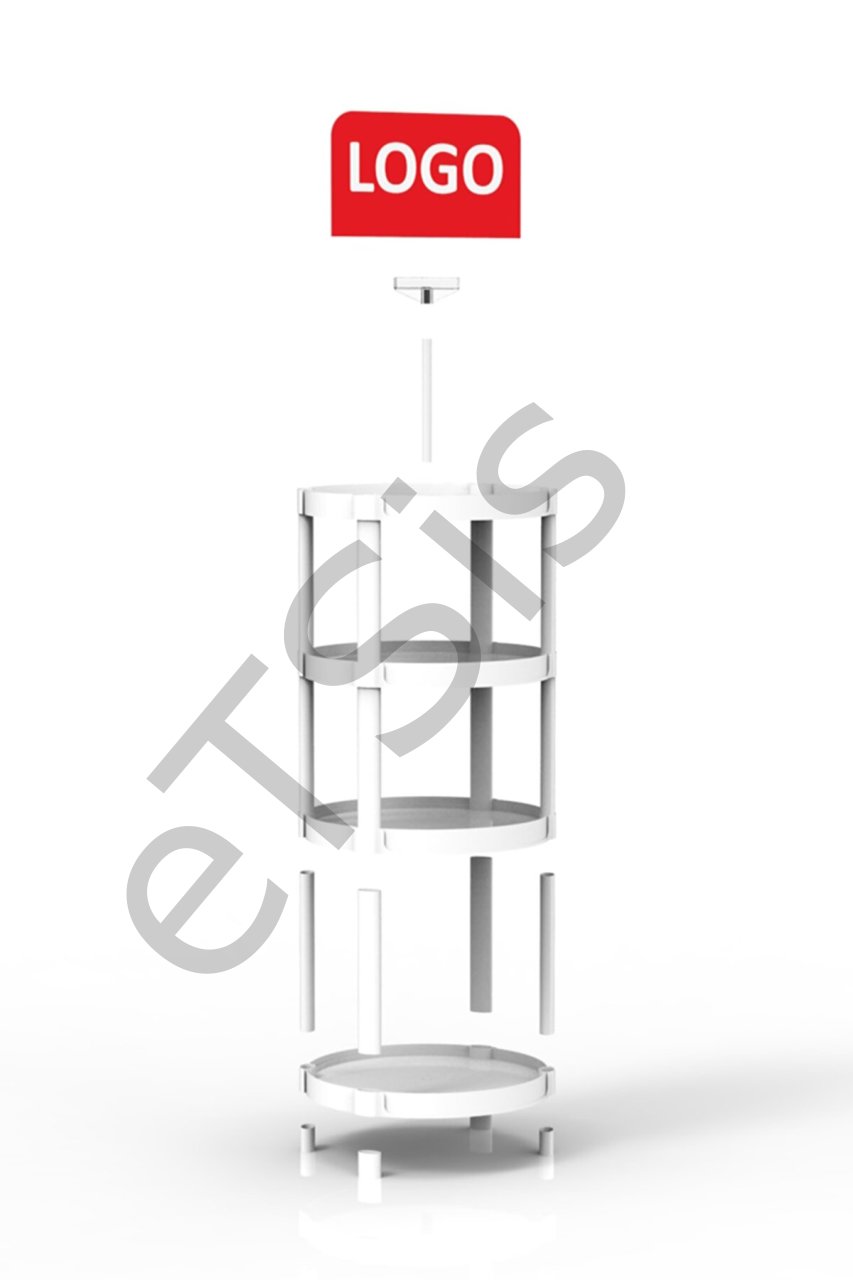 Eczane Daire Ürün Teşhir Standı - Kolay Kurulum