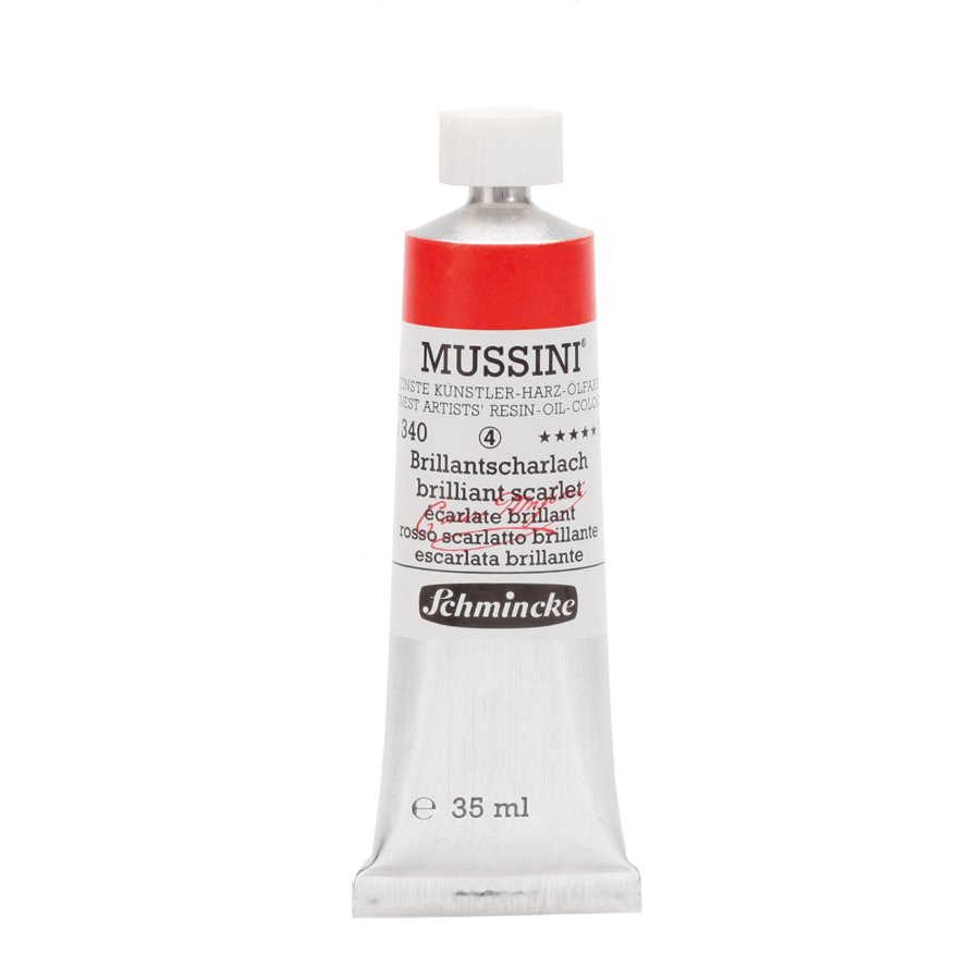 Mussini Yağlı Boya 35ml. Seri 4 N:340 Brilliant Scarlet