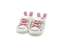 First Step Tavşan Kulaklı Kız Patik - Pembe