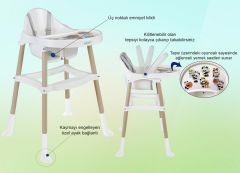 BabyJem Icon Bej Mama Sandalyesi Konfor Pedli - Yeşil