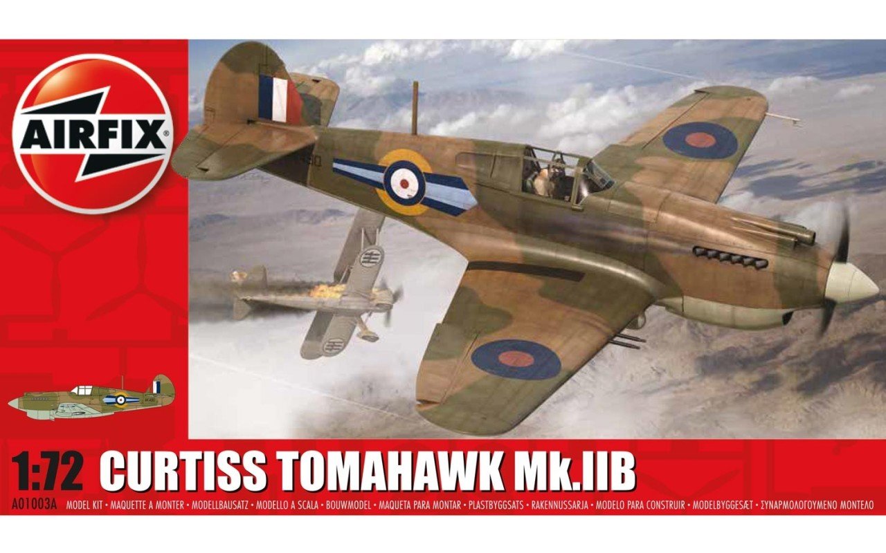 Model Uçak 1:72 Curtiss Tomahawk Mk.IIB N:A01003A