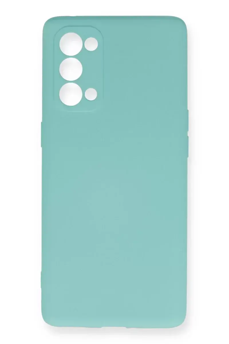 Newface Oppo Reno 5 Pro Kılıf Nano İçi Kadife Silikon - Turkuaz