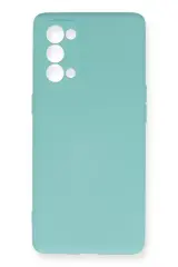 Newface Oppo Reno 5 Pro Kılıf Nano İçi Kadife Silikon - Turkuaz