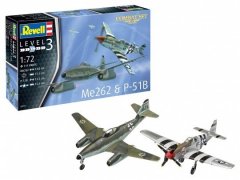 Askeri Uçak Maketi N:03711 1/72 COMBAT SET MESSERSCHMITT ME262 & P-51B