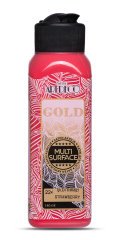 Gold Multi Surface Saten Akrilik Boya - 140ml - 224 Çilek Kırmızı