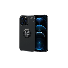 İphone 13 Pro Kılıf Range Yüzüklü Silikon - Siyah