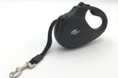 Doggie Master Seri Otomatik Makaralı Köpek Gezdirme 50 kg / 5 M Siyah