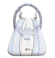 AyBaby Line Ev Tipi Sallanır Lüks Anadizi - Mavi