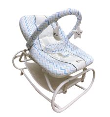 AyBaby Line Ev Tipi Sallanır Lüks Anadizi - Mavi