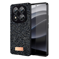 Onegif Xiaomi Redmi Note 14 Pro 5g Bright Simli Kapak - Siyah