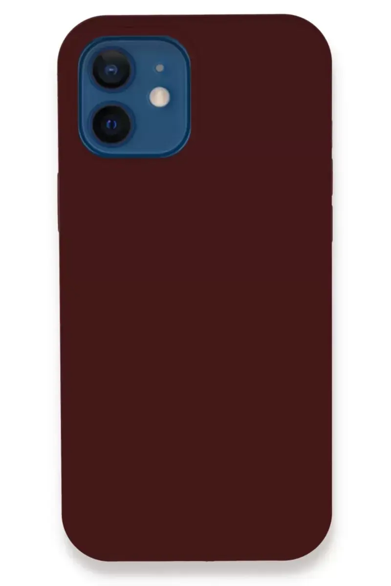Newface İphone 12 Kılıf Lansman Legant Silikon - Bordo
