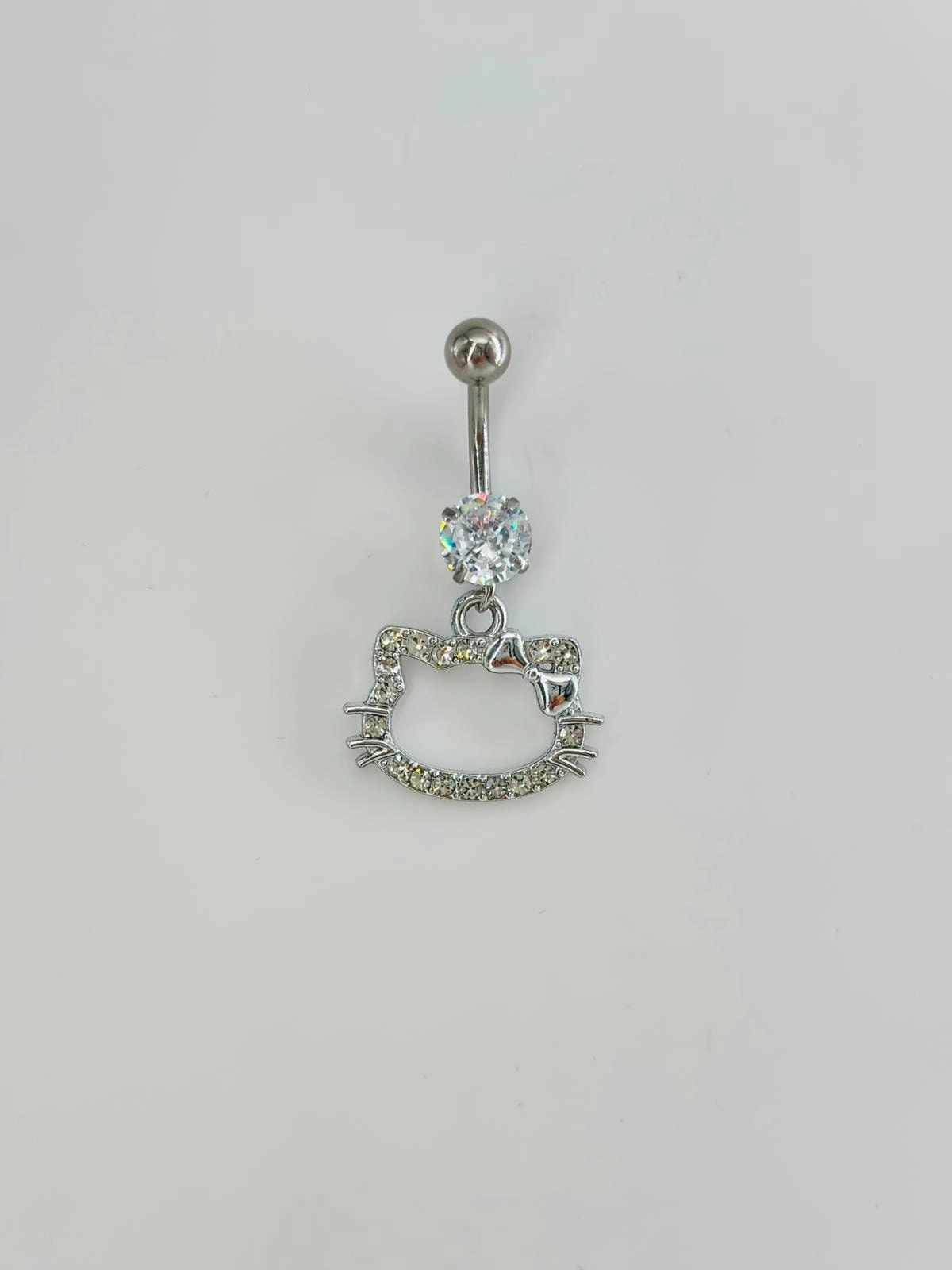 Hello Kıtty Detaylı Göbek Piercing