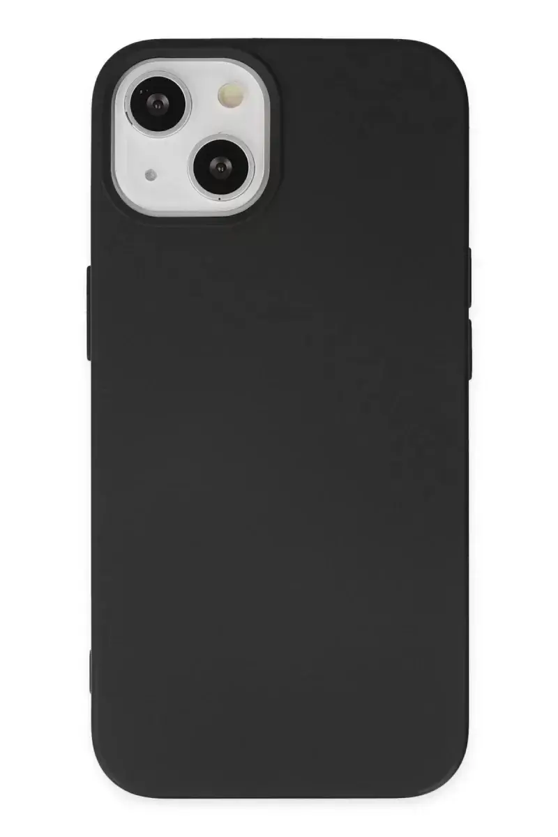 Newface İphone 14 Plus Kılıf Nano İçi Kadife Silikon - Siyah