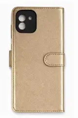 Newface Samsung Galaxy A03 Kılıf Trend S Plus Kapaklı Kılıf - Gold