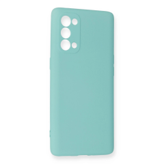 Oppo Reno 5 Pro Kılıf Nano İçi Kadife Silikon - Turkuaz