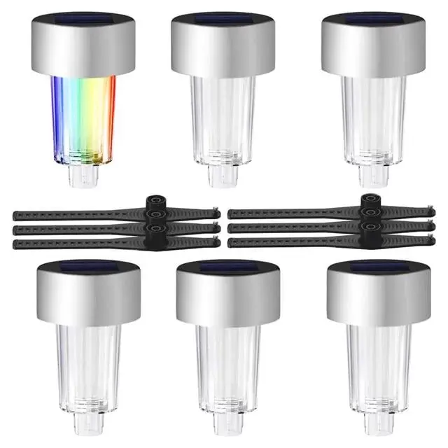 Powermaster Pm-26962 Metal Gövdeli Dc 5v Rgb Solar Balkon-havuz-bahçe Lambası (6'lı Paket)