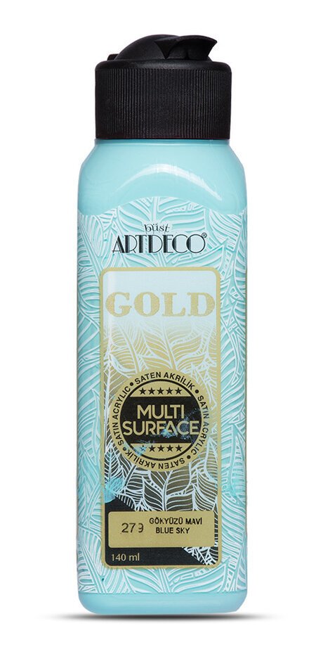 Gold Multi Surface Saten Akrilik Boya - 140ml - 279 Gökyüzü Mavisi