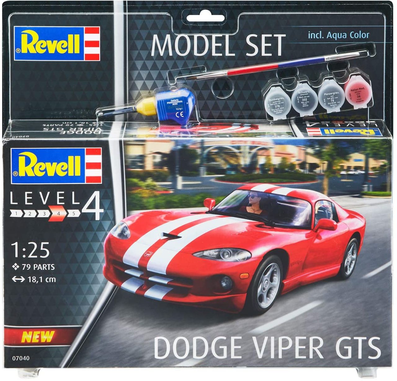 Dodge Viper Gts Boyalı Set - 1:25 - 67040
