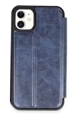 Newface İphone 11 Kılıf Flip Cover - Lacivert
