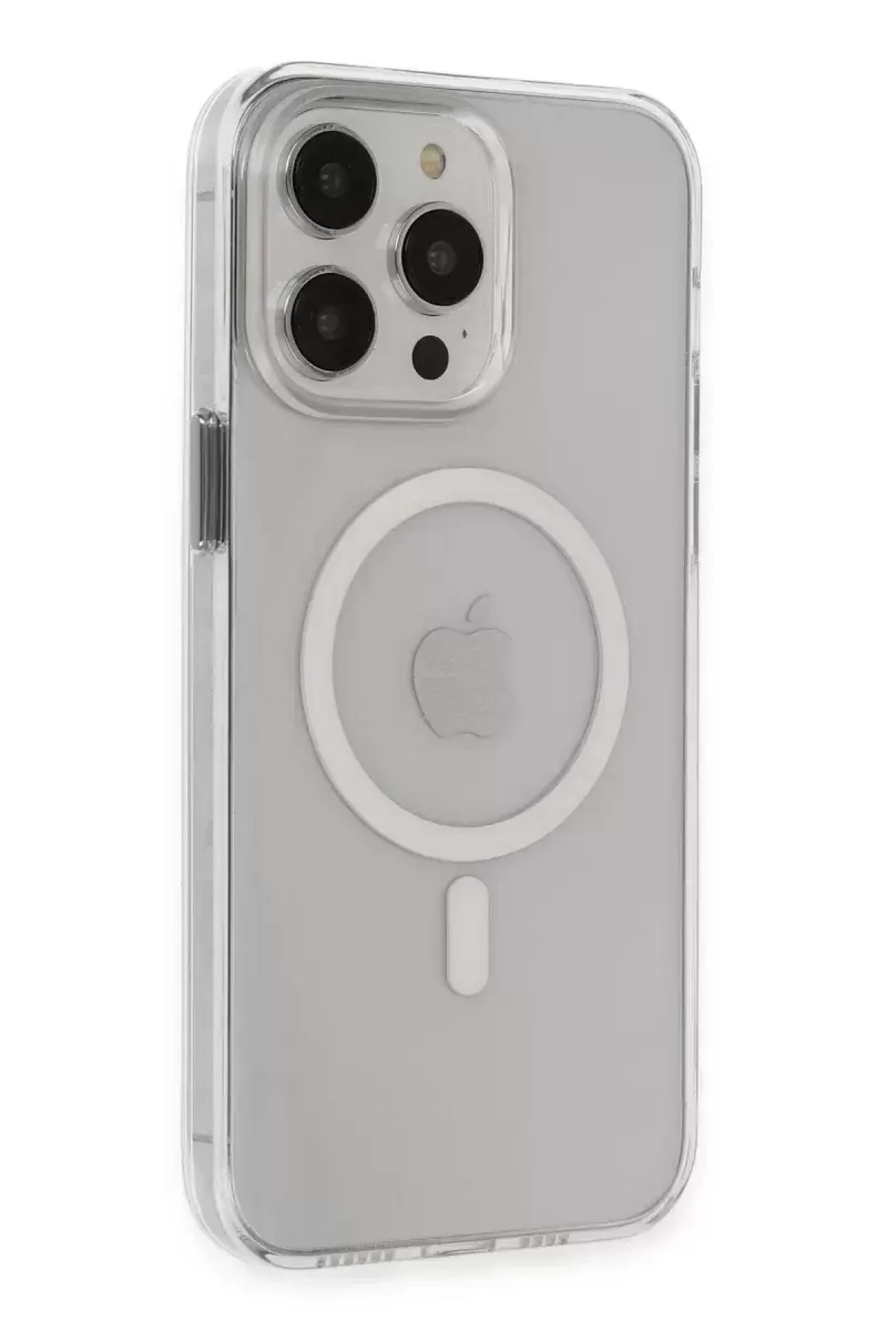 Newface İphone 14 Pro Max Kılıf Tron Şeffaf Magsafe Kapak - Şeffaf