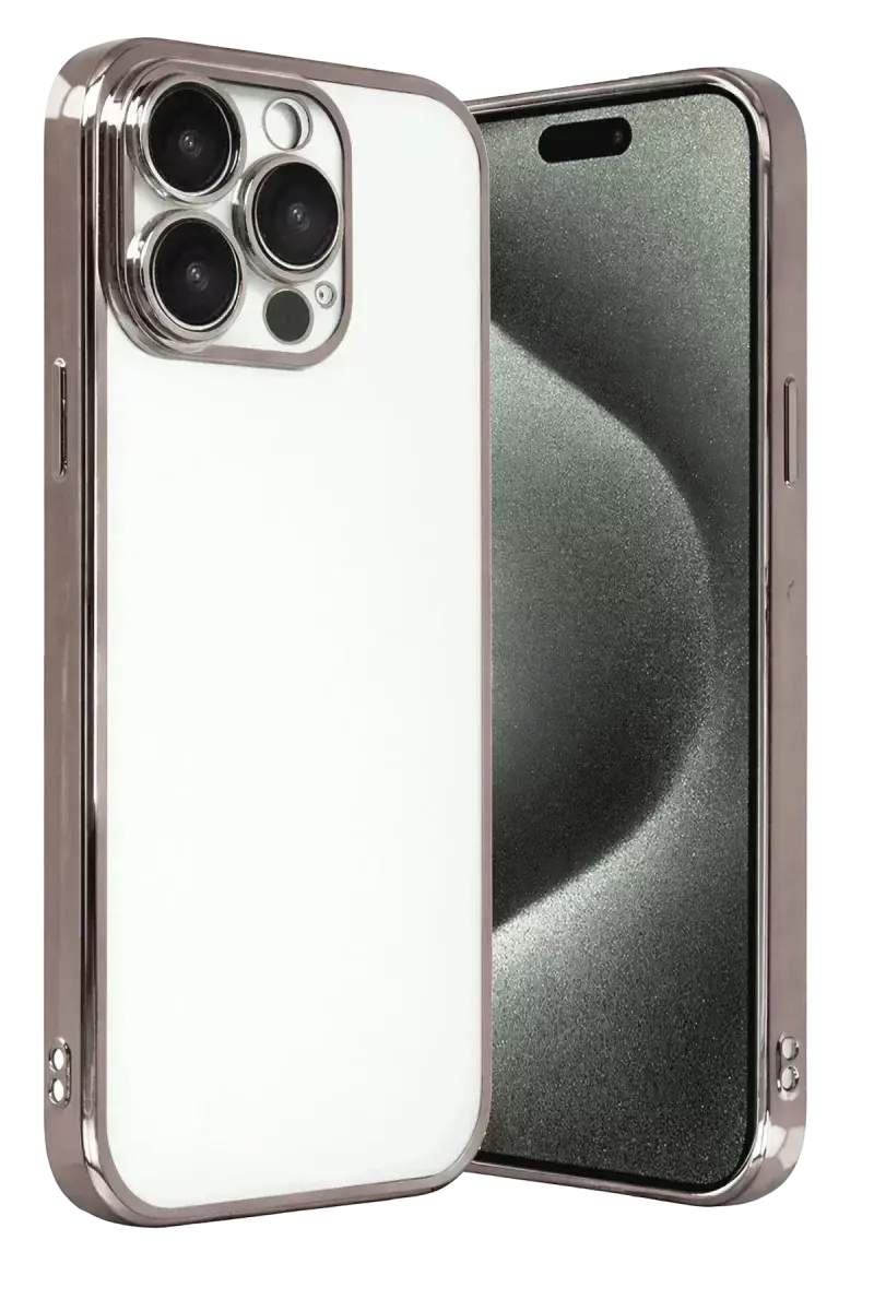 Newface Apple İphone 15 Pro Max Razer Lensli Silikon - Titan Gri