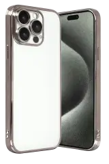 Newface Apple İphone 15 Pro Max Razer Lensli Silikon - Titan Gri