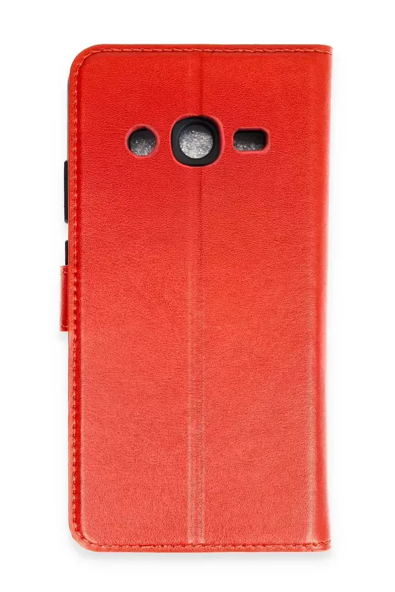 Newface Samsung Galaxy J7 Kılıf Trend S Plus Kapaklı Kılıf - Kırmızı