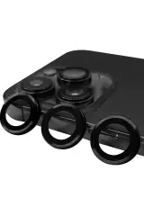 Newface Apple İphone 14 Pro Max Raze Metal Kamera Lens - Siyah