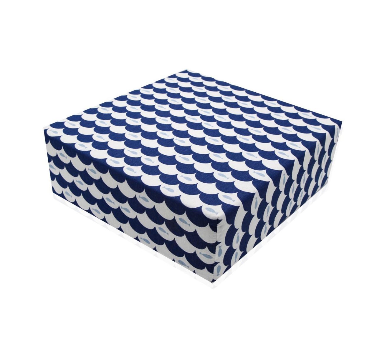 Babyjem Sandalye Yükseltici Minder Balık Desen - Indigo