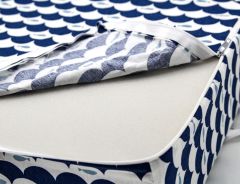 Babyjem Sandalye Yükseltici Minder Balık Desen - Indigo