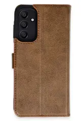 Newface Samsung Galaxy A15 4g Kılıf Trend S Plus Kapaklı Kılıf - Taba