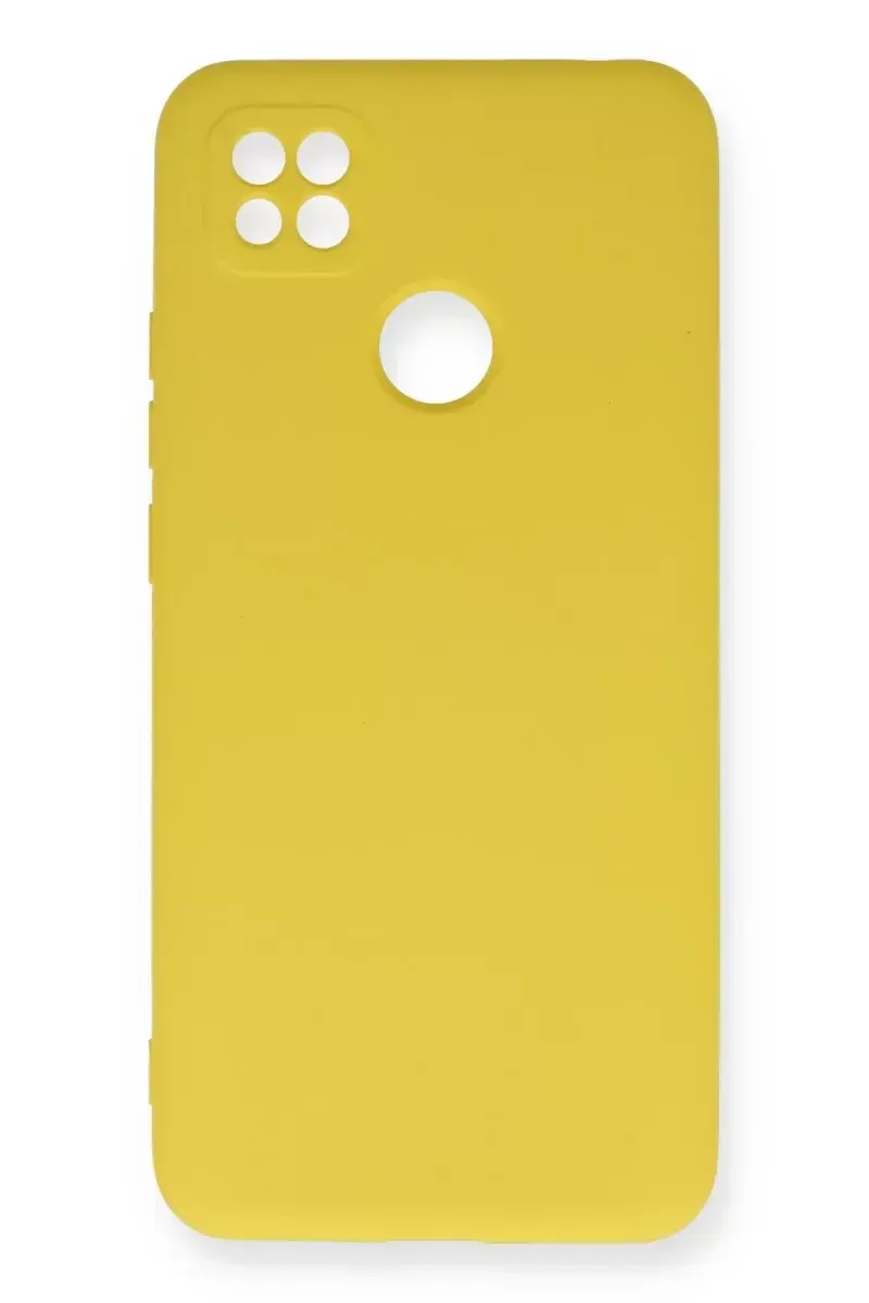 Newface Xiaomi Redmi 9c Kılıf Nano İçi Kadife Silikon - Sarı