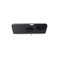 Xiaomi Redmi Note 12 4g Kılıf Montreal Yüzüklü Silikon Kapak - Siyah