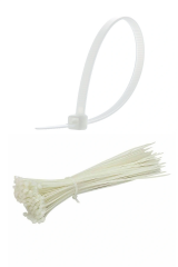 50 Adet Plastik Cırt Kelepçe Kablo Bağı Kablo Düzenleyici-4.8 X 380 Mm