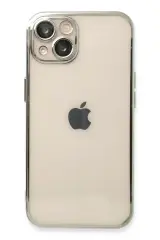 Newface İphone 14 Plus Kılıf Razer Lensli Silikon - Gümüş
