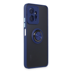 Xiaomi Redmi Note 12 4g Kılıf Montreal Yüzüklü Silikon Kapak - Lacivert