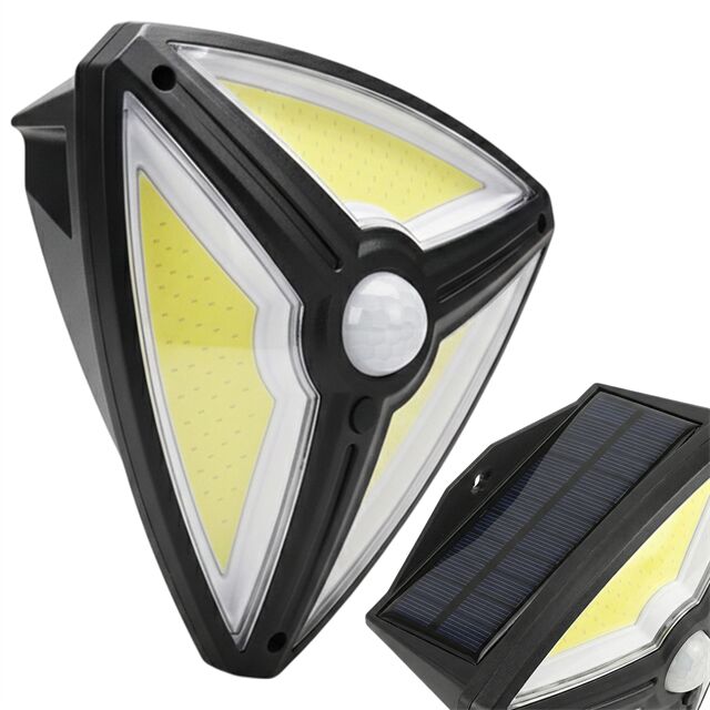 Powermaster Mx-1219b 150 Cob Ledli Sensörlü 3 Modlu Solar Duvar Lambası